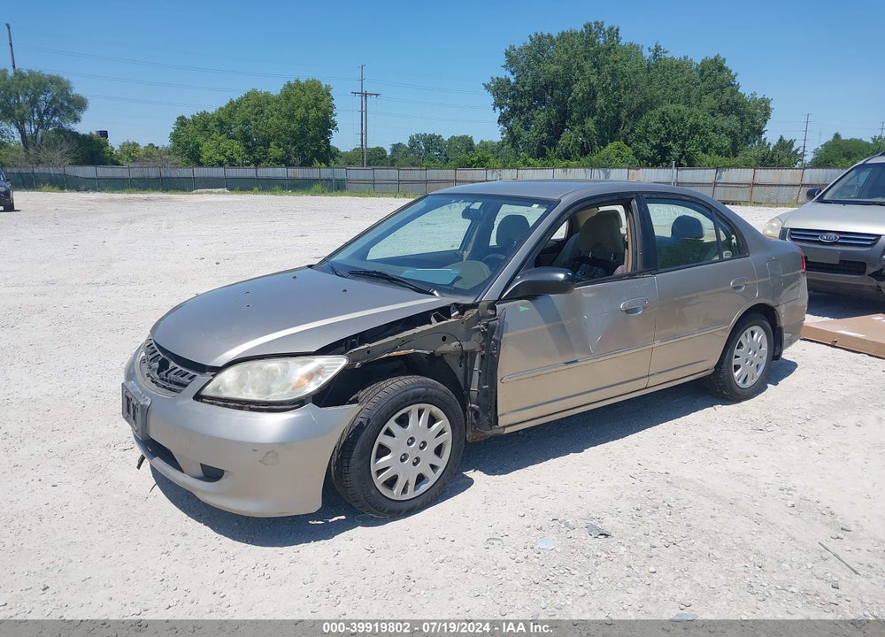 2005 HONDA CIVIC LX VIN: 1HGES16505L000208