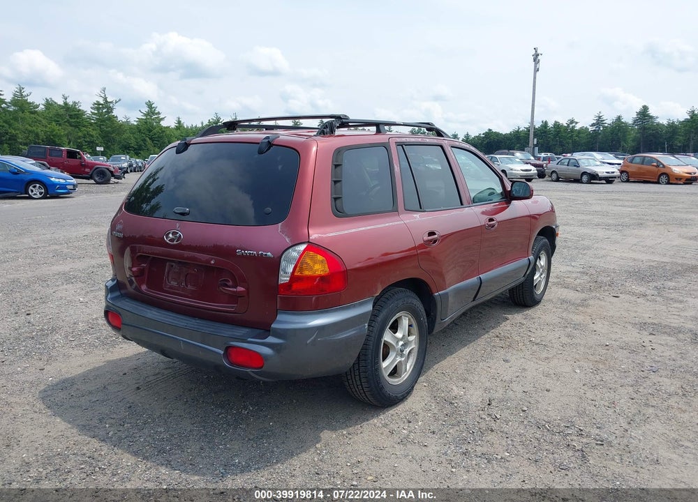 2004 HYUNDAI SANTA FE VIN: KM8SB12B64U610177