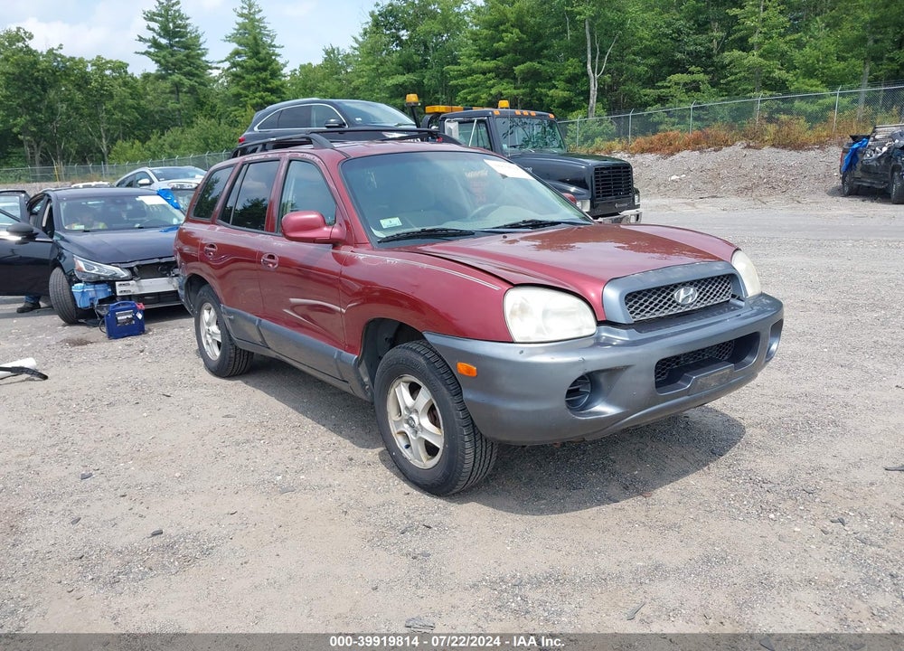 2004 HYUNDAI SANTA FE VIN: KM8SB12B64U610177