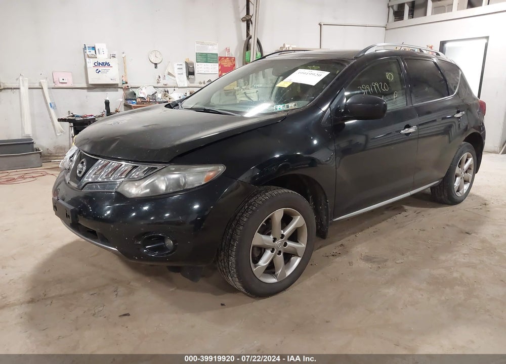 2009 NISSAN MURANO SL VIN: JN8AZ18W59W212349
