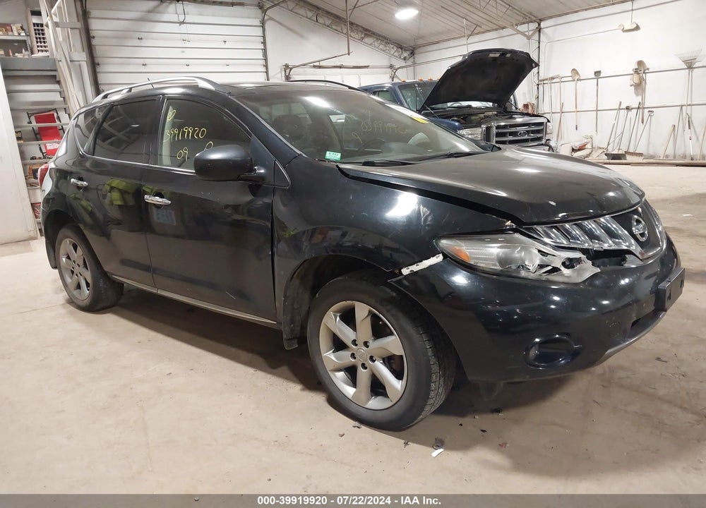 2009 NISSAN MURANO SL VIN: JN8AZ18W59W212349