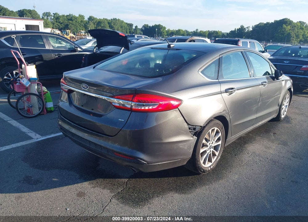 2017 FORD FUSION SE VIN: 3FA6P0H72HR160695