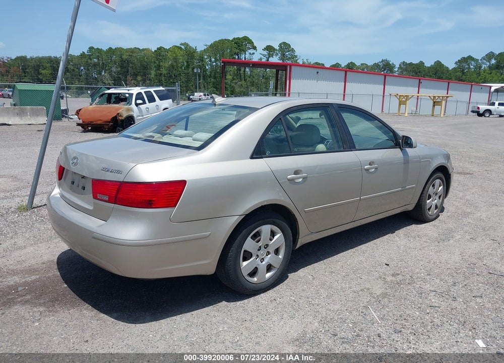 2010 HYUNDAI SONATA GLS VIN: 5NPET4AC6AH578105