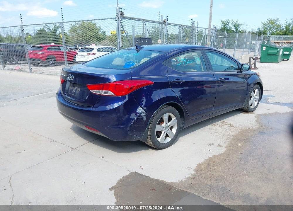 2013 HYUNDAI ELANTRA GLS VIN: 5NPDH4AE0DH315031