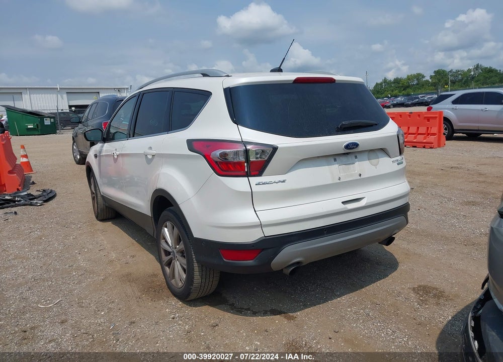2017 FORD ESCAPE TITANIUM VIN: 1FMCU0JD6HUA38626