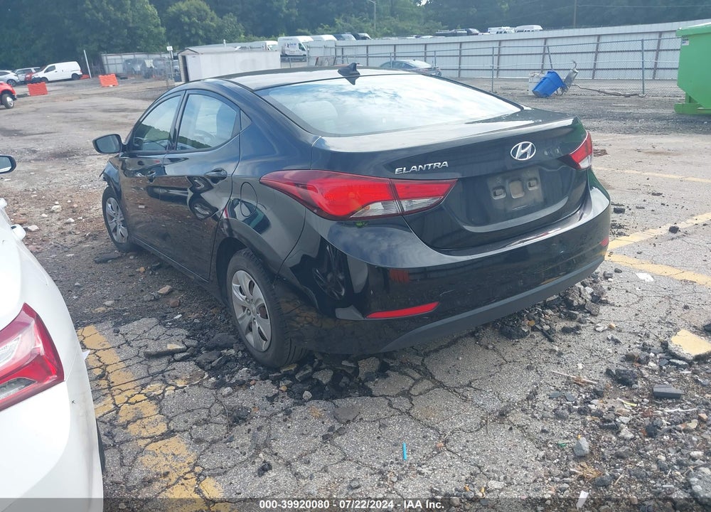 2016 HYUNDAI ELANTRA SE VIN: KMHDH4AE5GU575866