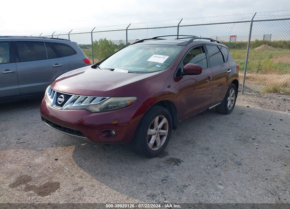 2009 NISSAN MURANO SL VIN: JN8AZ18U29W021695