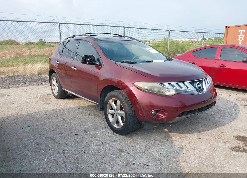 2009 NISSAN MURANO SL VIN: JN8AZ18U29W021695