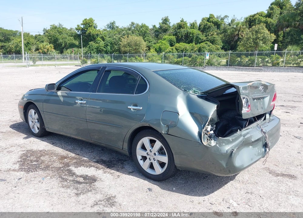2005 LEXUS ES 330 VIN: JTHBA30G955064566