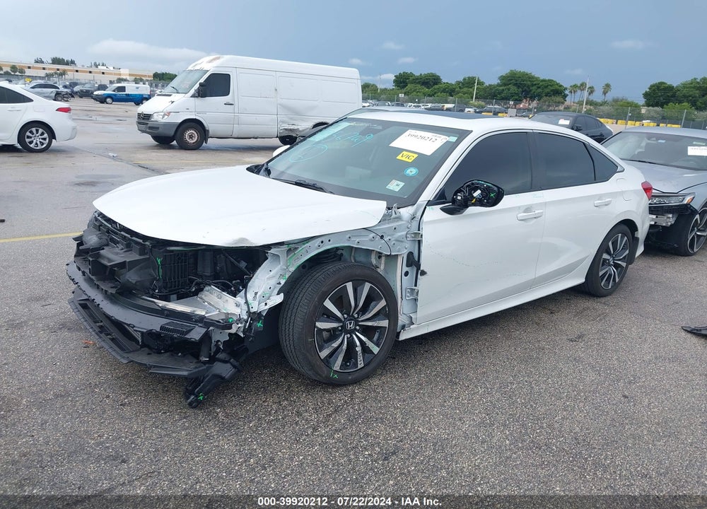 2022 HONDA CIVIC EX VIN: 2HGFE1F70NH327069