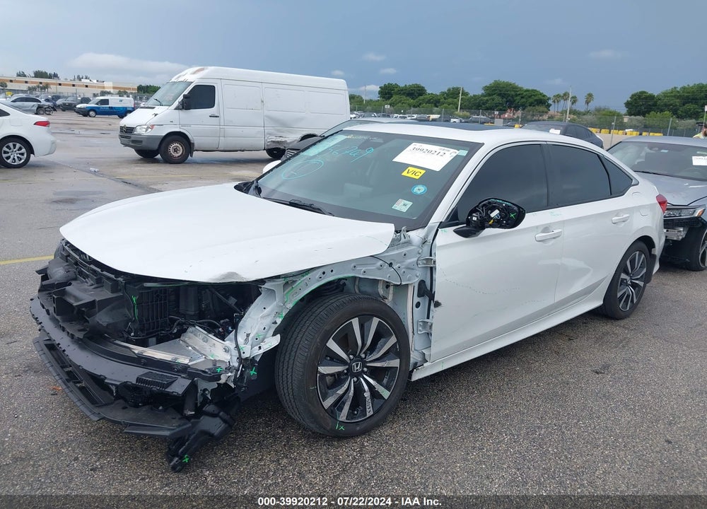2022 HONDA CIVIC EX VIN: 2HGFE1F70NH327069