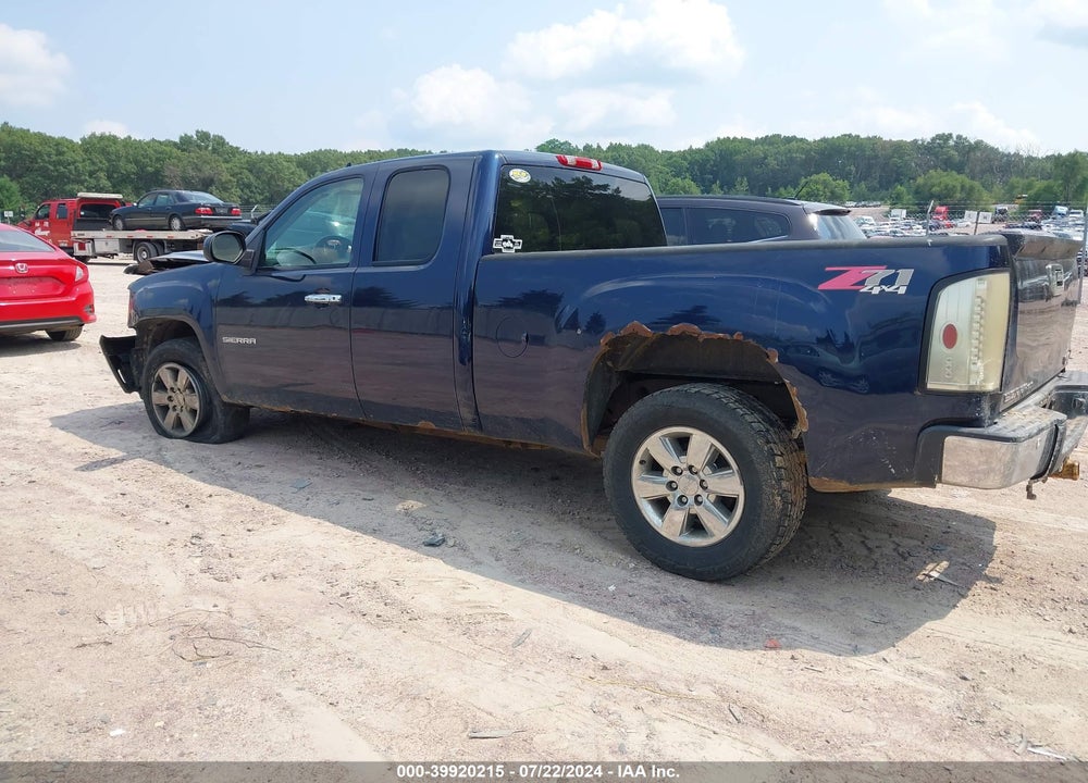 2009 GMC SIERRA 1500 SLT VIN: 1GTEK39J59Z106403