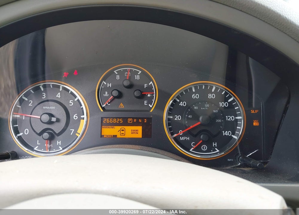 2010 NISSAN ARMADA PLATINUM VIN: 5N1BA0ND0AN602883