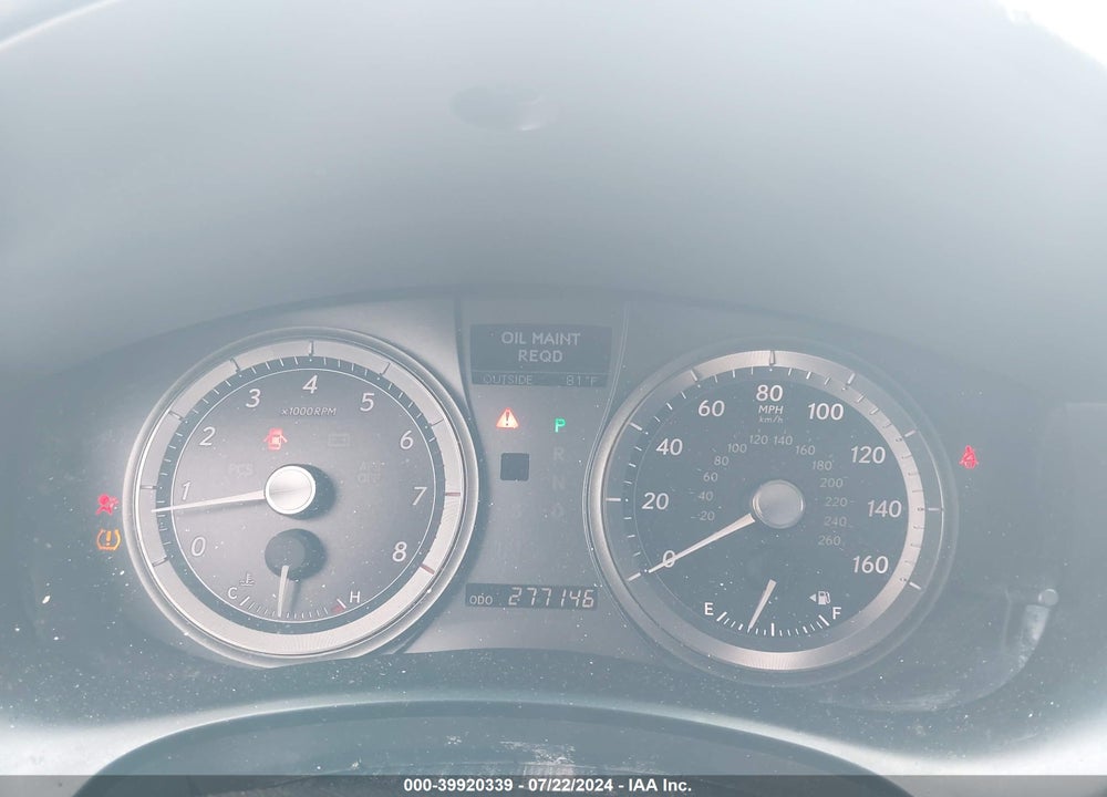 2007 LEXUS ES 350 VIN: JTHBJ46G772000947