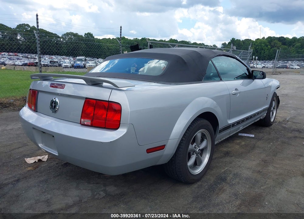 2006 FORD MUSTANG V6 VIN: 1ZVFT84N165173959