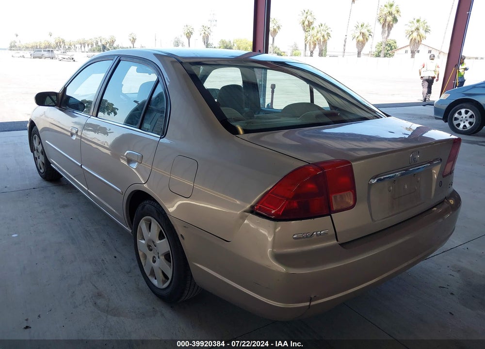 2001 HONDA CIVIC EX VIN: 2HGES26751H543438