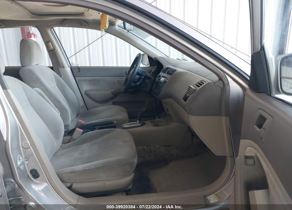 2001 HONDA CIVIC EX VIN: 2HGES26751H543438