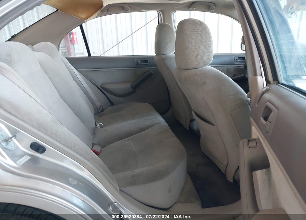 2001 HONDA CIVIC EX VIN: 2HGES26751H543438