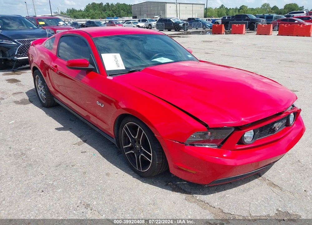 2012 FORD MUSTANG GT VIN: 1ZVBP8CF5C5247201