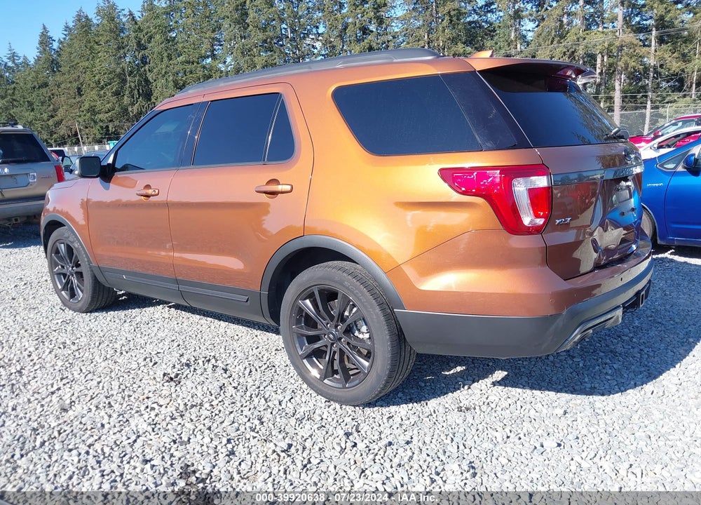 2017 FORD EXPLORER XLT VIN: 1FM5K7D82HGD12778