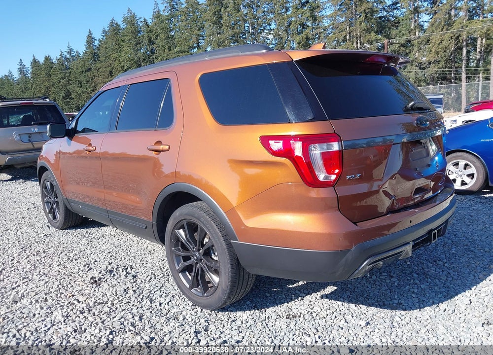 2017 FORD EXPLORER XLT VIN: 1FM5K7D82HGD12778