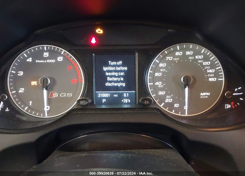 2014 AUDI SQ5 3.0T PREMIUM PLUS VIN: WA1VGAFP9EA028516