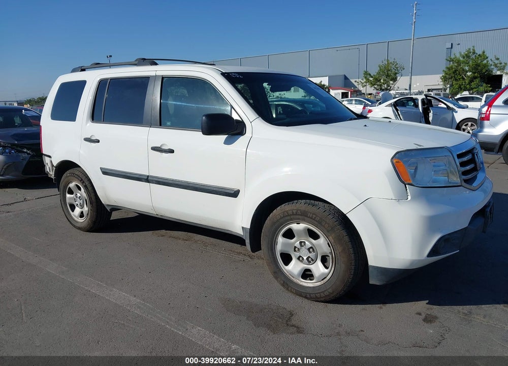 2012 HONDA PILOT LX VIN: 5FNYF4H25CB016375
