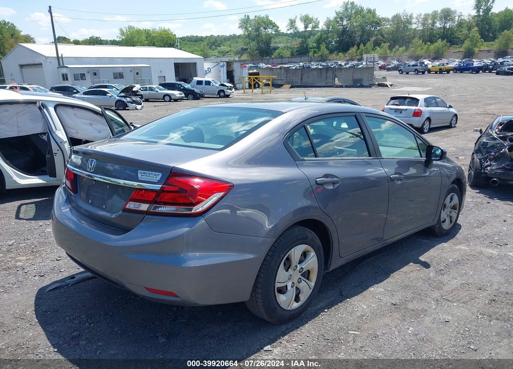 2014 HONDA CIVIC LX VIN: 19XFB2F55EE215228