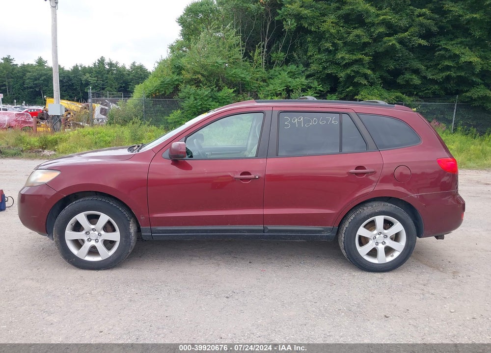 2007 HYUNDAI SANTA FE LIMITED/SE VIN: 5NMSH73E87H040080