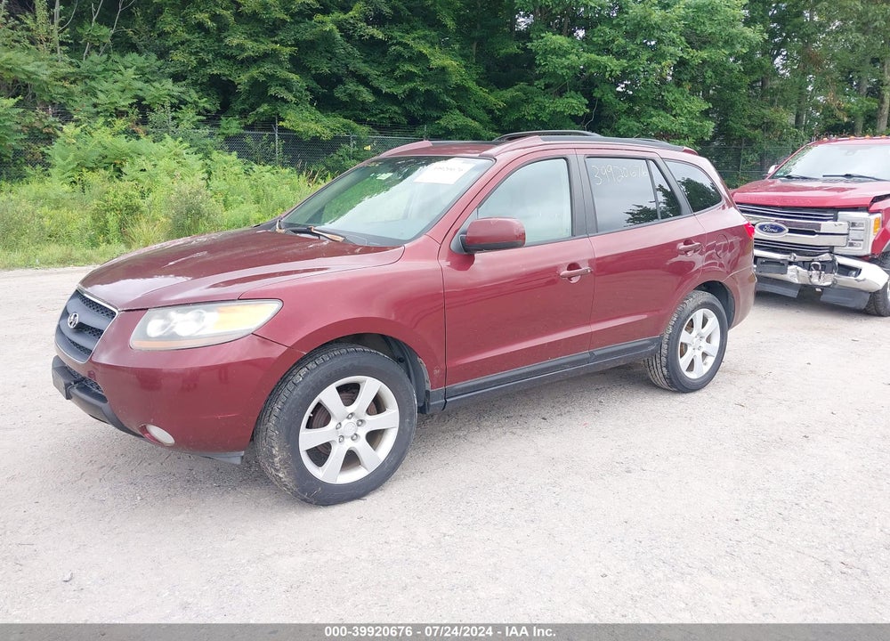 2007 HYUNDAI SANTA FE LIMITED/SE VIN: 5NMSH73E87H040080