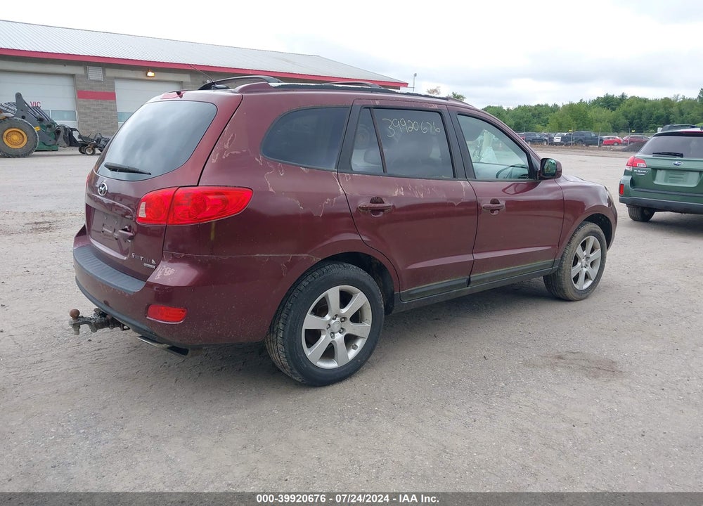 2007 HYUNDAI SANTA FE LIMITED/SE VIN: 5NMSH73E87H040080