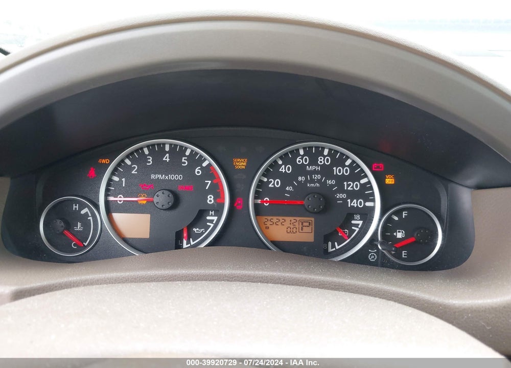 2005 NISSAN PATHFINDER LE VIN: 5N1AR18W25C745228