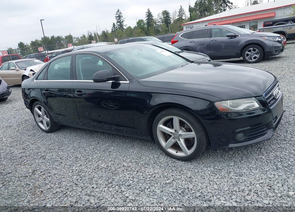 2009 AUDI A4 2.0T PREMIUM VIN: WAUMF78K69N036867