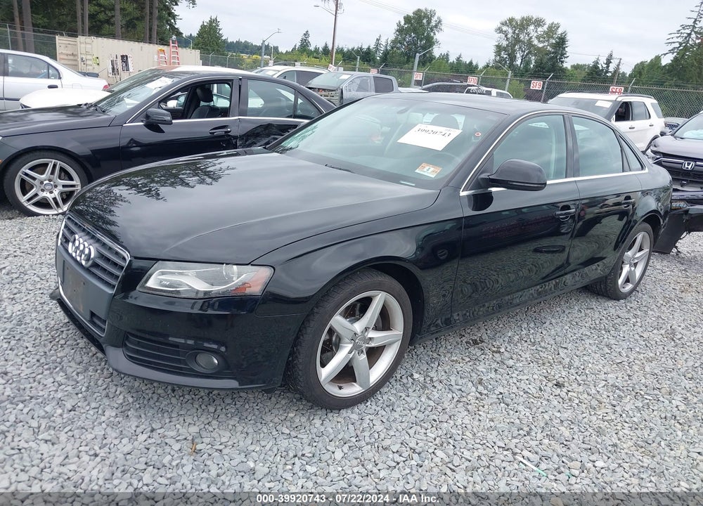 2009 AUDI A4 2.0T PREMIUM VIN: WAUMF78K69N036867