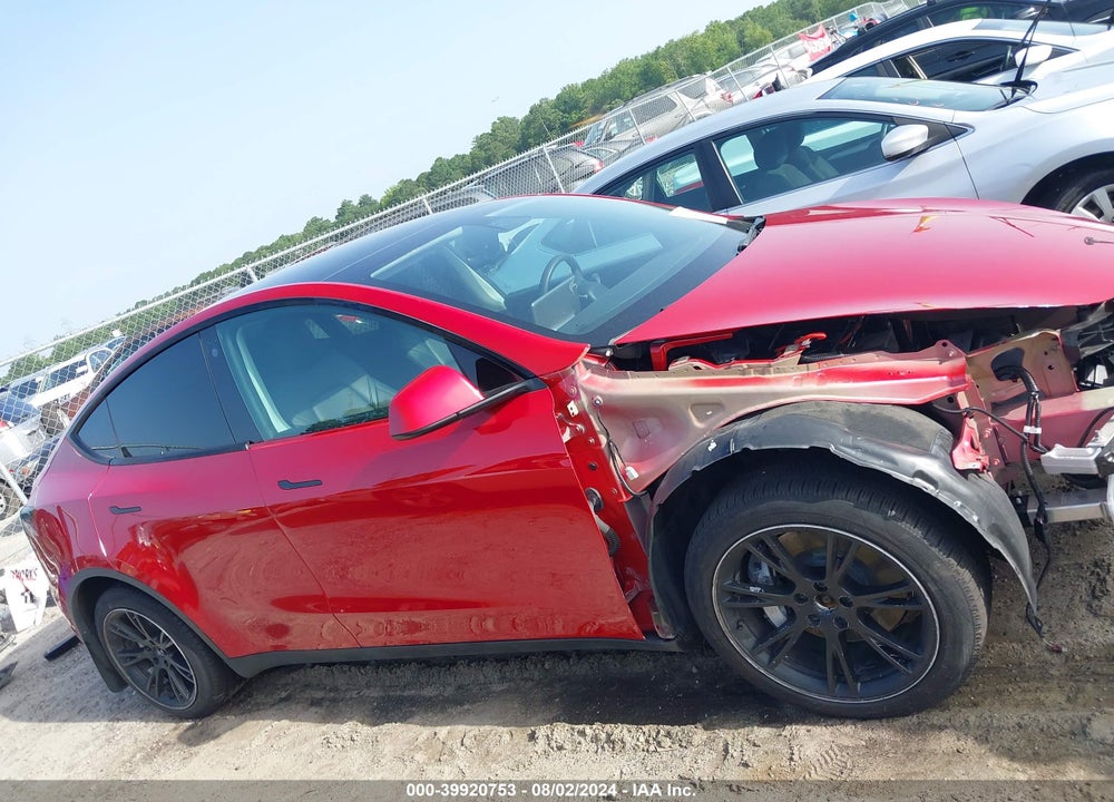 2021 TESLA MODEL Y LONG RANGE DUAL MOTOR ALL-WHEEL DRIVE VIN: 5YJYGDEEXMF265008