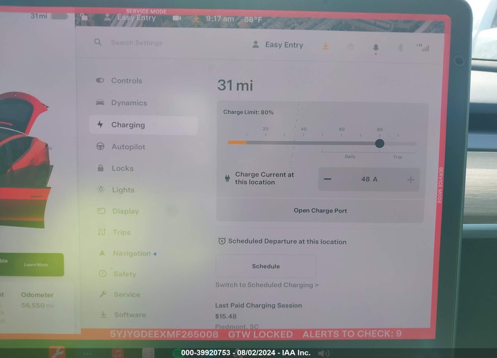 2021 TESLA MODEL Y LONG RANGE DUAL MOTOR ALL-WHEEL DRIVE VIN: 5YJYGDEEXMF265008