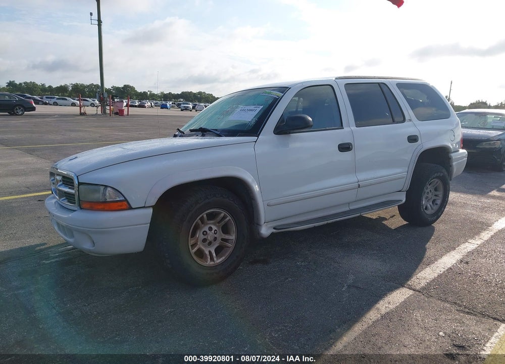 2002 DODGE DURANGO SLT VIN: 1B4HR48N92F160990