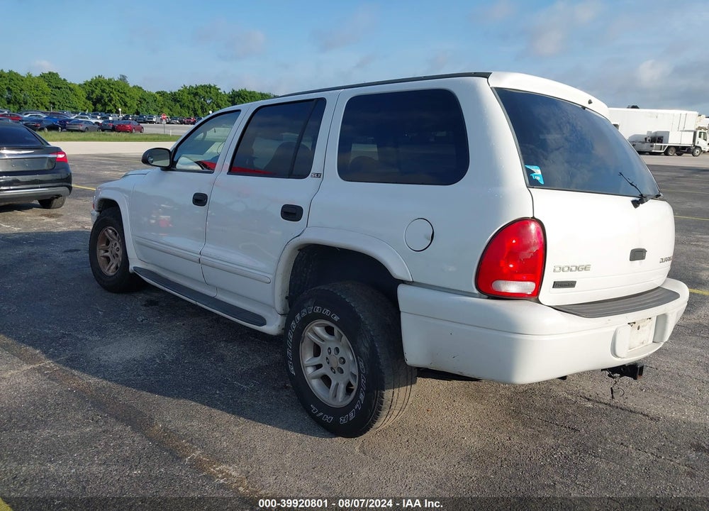 2002 DODGE DURANGO SLT VIN: 1B4HR48N92F160990