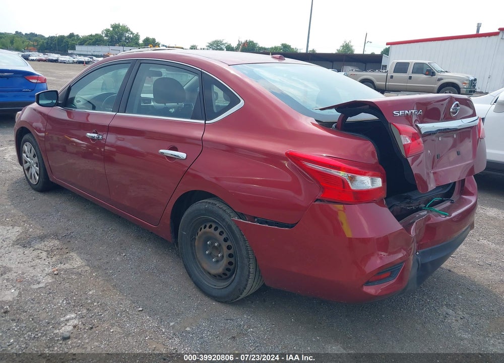 2017 NISSAN SENTRA SV VIN: 3N1AB7AP0HL657790