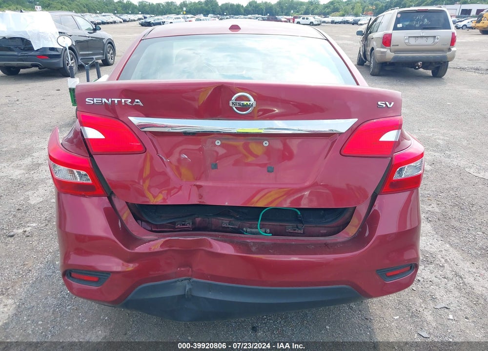 2017 NISSAN SENTRA SV VIN: 3N1AB7AP0HL657790