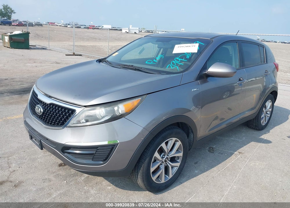 2016 KIA SPORTAGE LX VIN: KNDPBCAC1G7815439