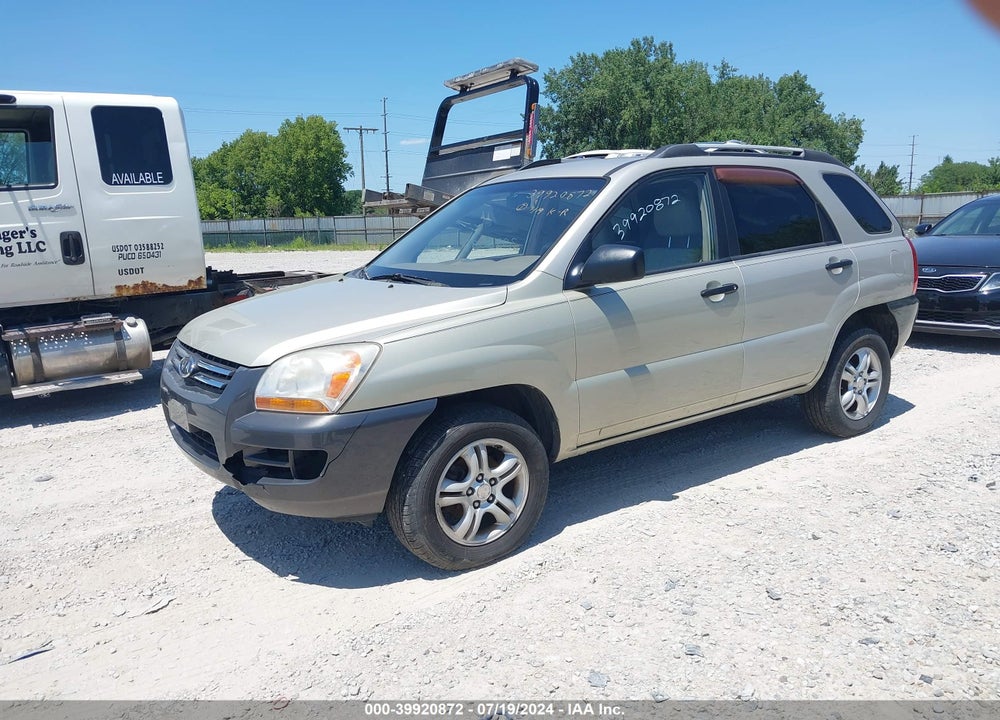 2008 KIA SPORTAGE LX V6 VIN: KNDJF723087458899
