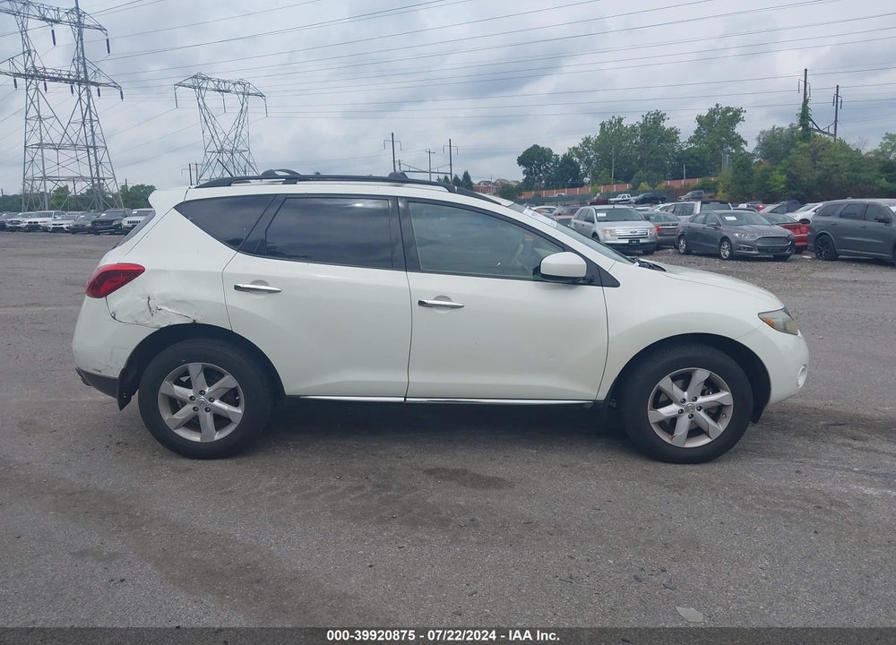 2009 NISSAN MURANO SL VIN: JN8AZ18W59W102711