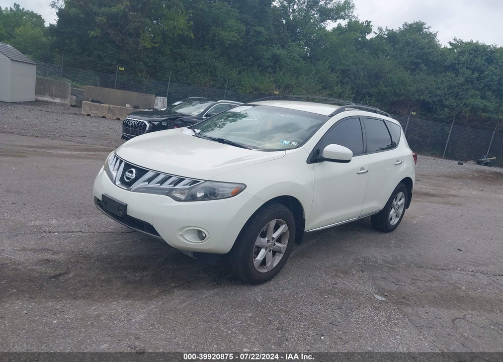 2009 NISSAN MURANO SL VIN: JN8AZ18W59W102711