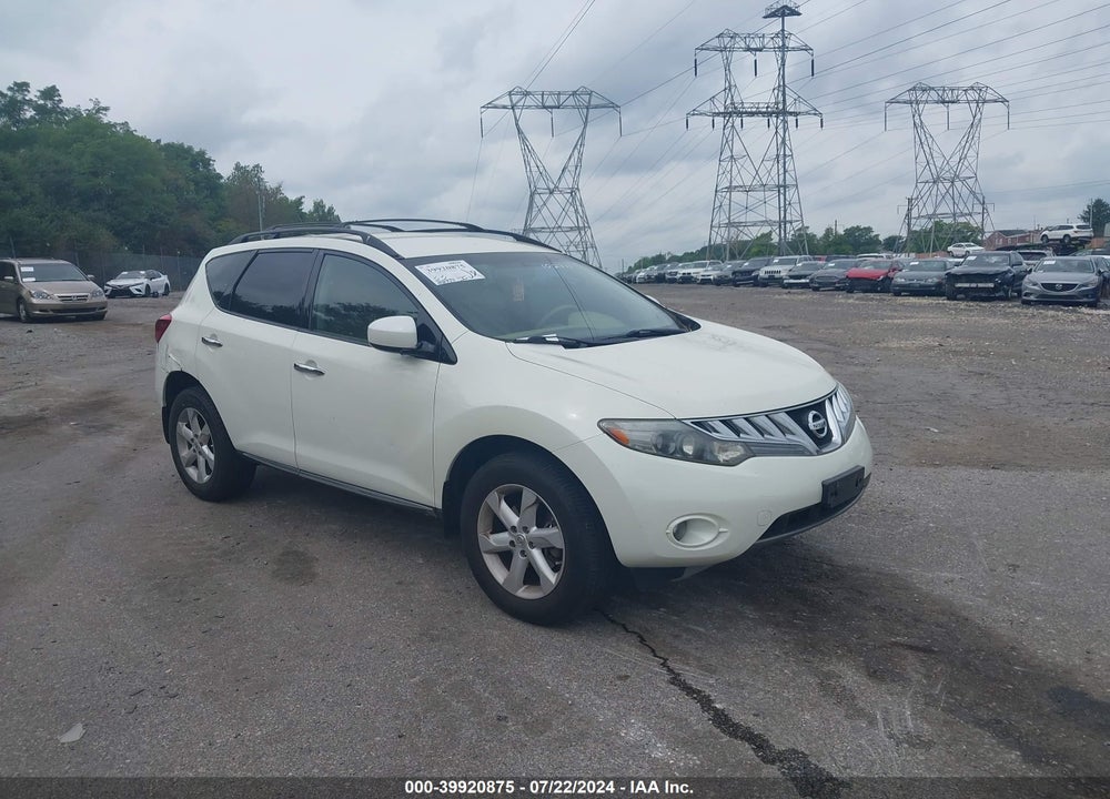 2009 NISSAN MURANO SL VIN: JN8AZ18W59W102711