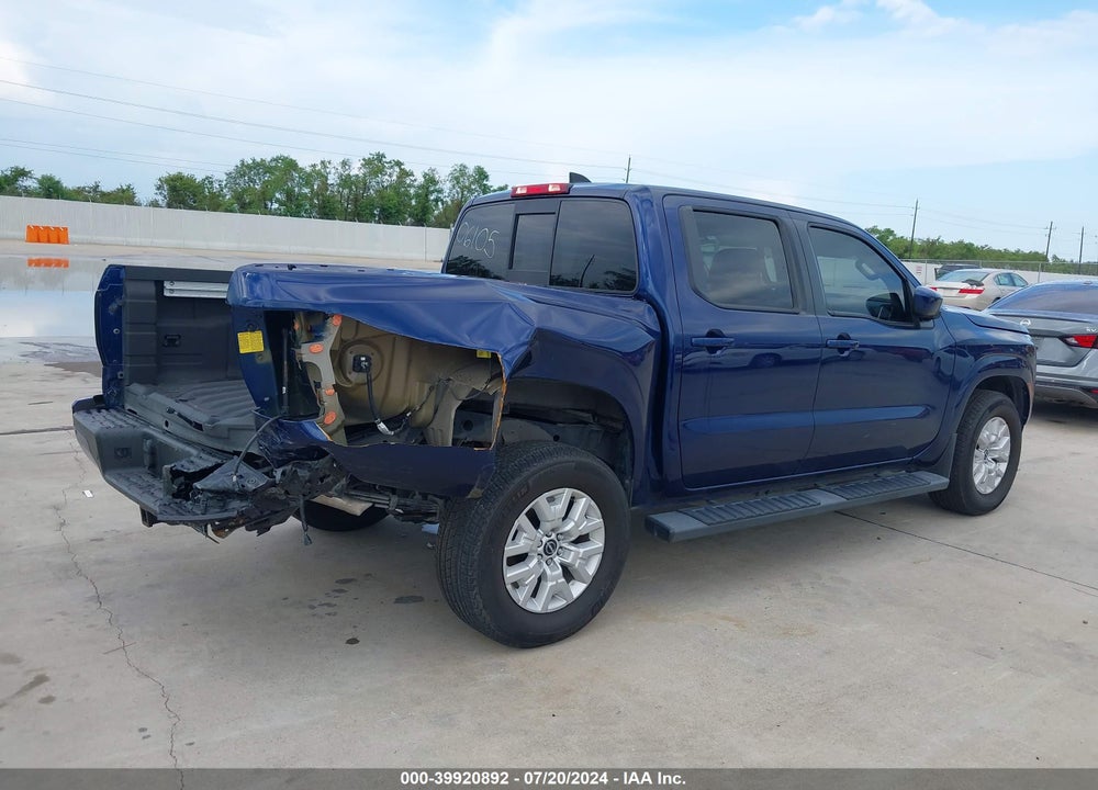 2022 NISSAN FRONTIER SV 4X2 VIN: 1N6ED1EJ7NN681024