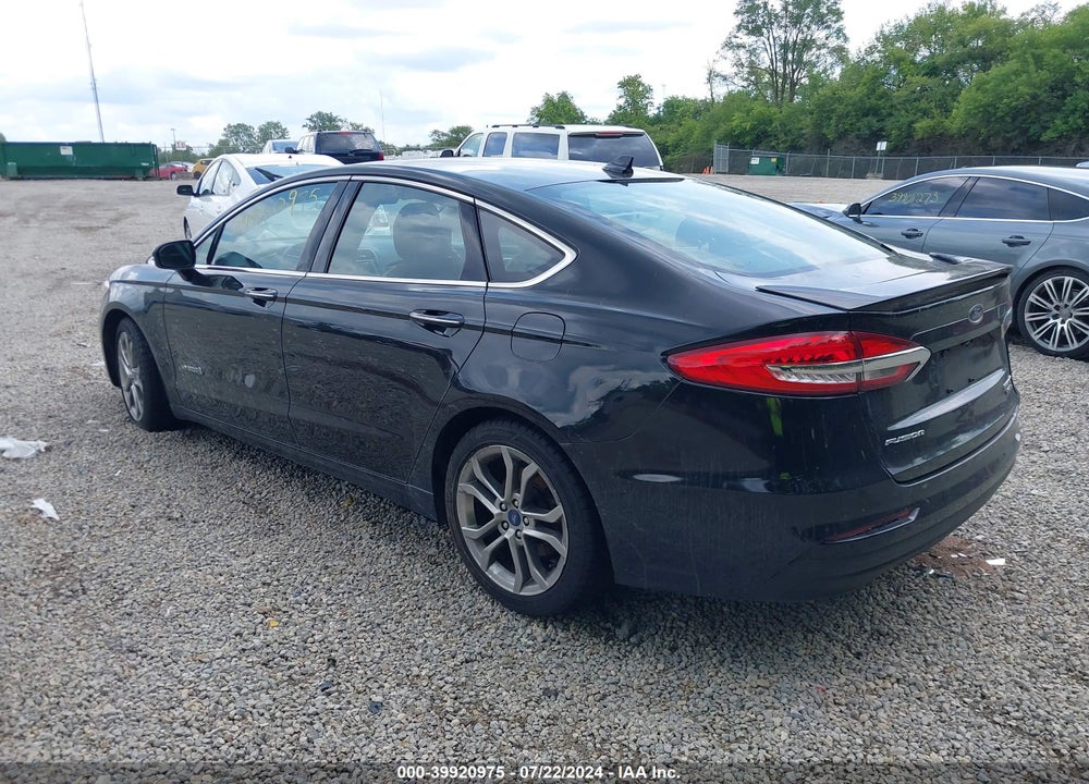 2019 FORD FUSION HYBRID TITANIUM VIN: 3FA6P0RU2KR255835