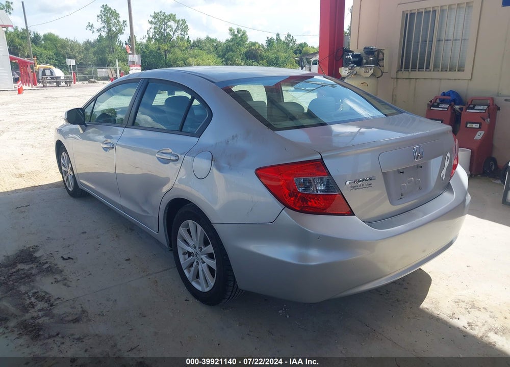 2012 HONDA CIVIC EX VIN: 19XFB2F85CE089749