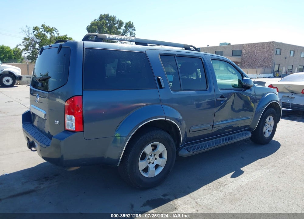 2006 NISSAN PATHFINDER SE VIN: 5N1AR18W16C627351