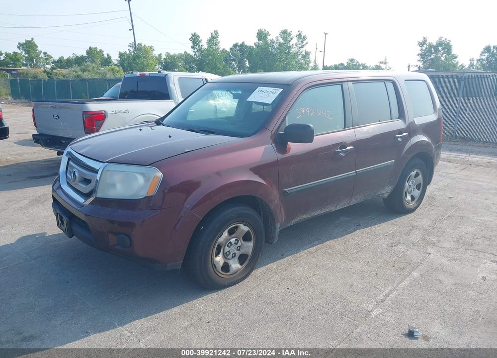 2010 HONDA PILOT LX VIN: 5FNYF4H21AB027757